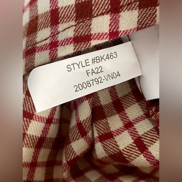 NWT J. Crew Flannel Squareneck Ruffle Top Blouse Sz XXL - Picture 12 of 12